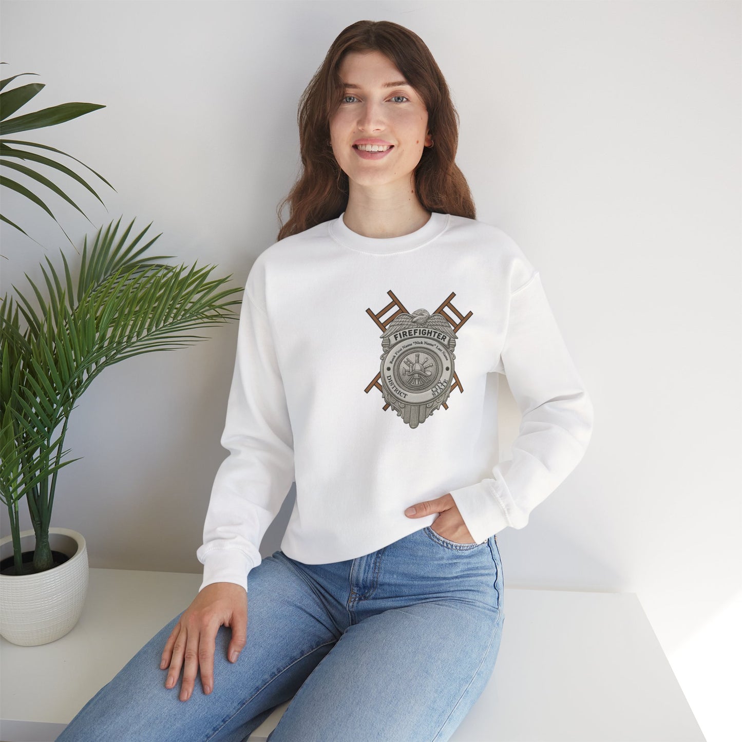 Courage Under Fire Strength in the Smoke Crewneck Sweatshirt