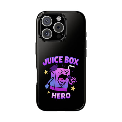 Phone Case — 'Juice Box Hero' Cute Cartoon Protective Cover