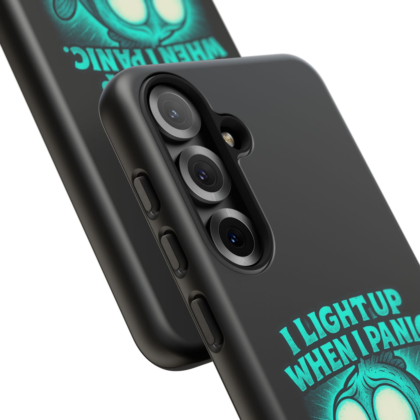 Phone Case — "I Light Up When I Panic" Glow Fish Anxiety Phone Case