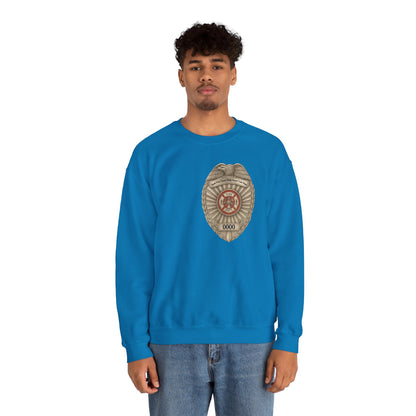 Flames Test Metal Courage Defines the Firefighter Crewneck Sweatshirt
