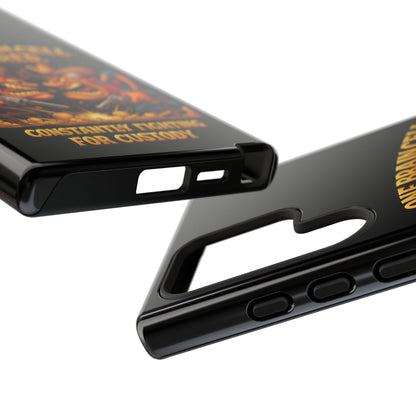 Phone Case — 'One Braincell Shared, Constantly Fighting for Custody' Funny Rivalry Cartoon