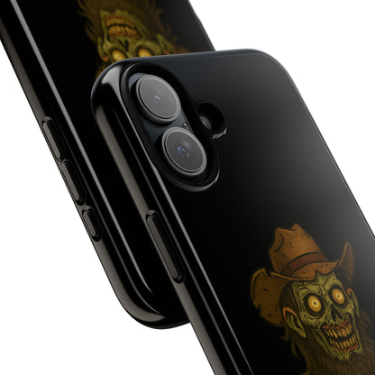 Zombie Cowboy Phone Case — "Ain't No Grave Gonna Hold This Yeehaw" Protective iPhone Cover