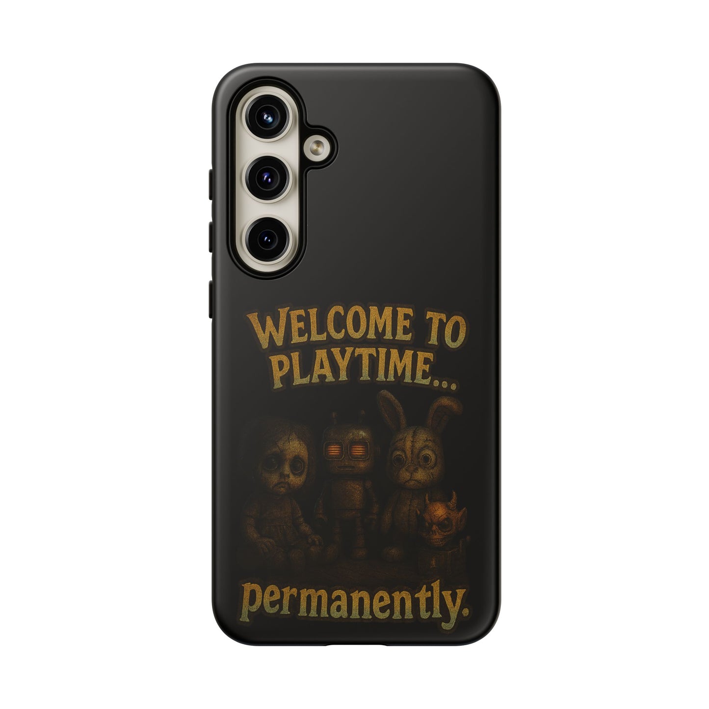 Phone Case — "Welcome to Playtime... Permanently." Horror Game Character Protective Case