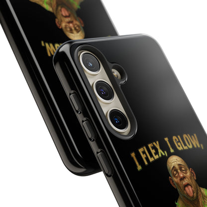 Phone Case — I Flex, I Glow Funny Muscular Guy Phone Cover