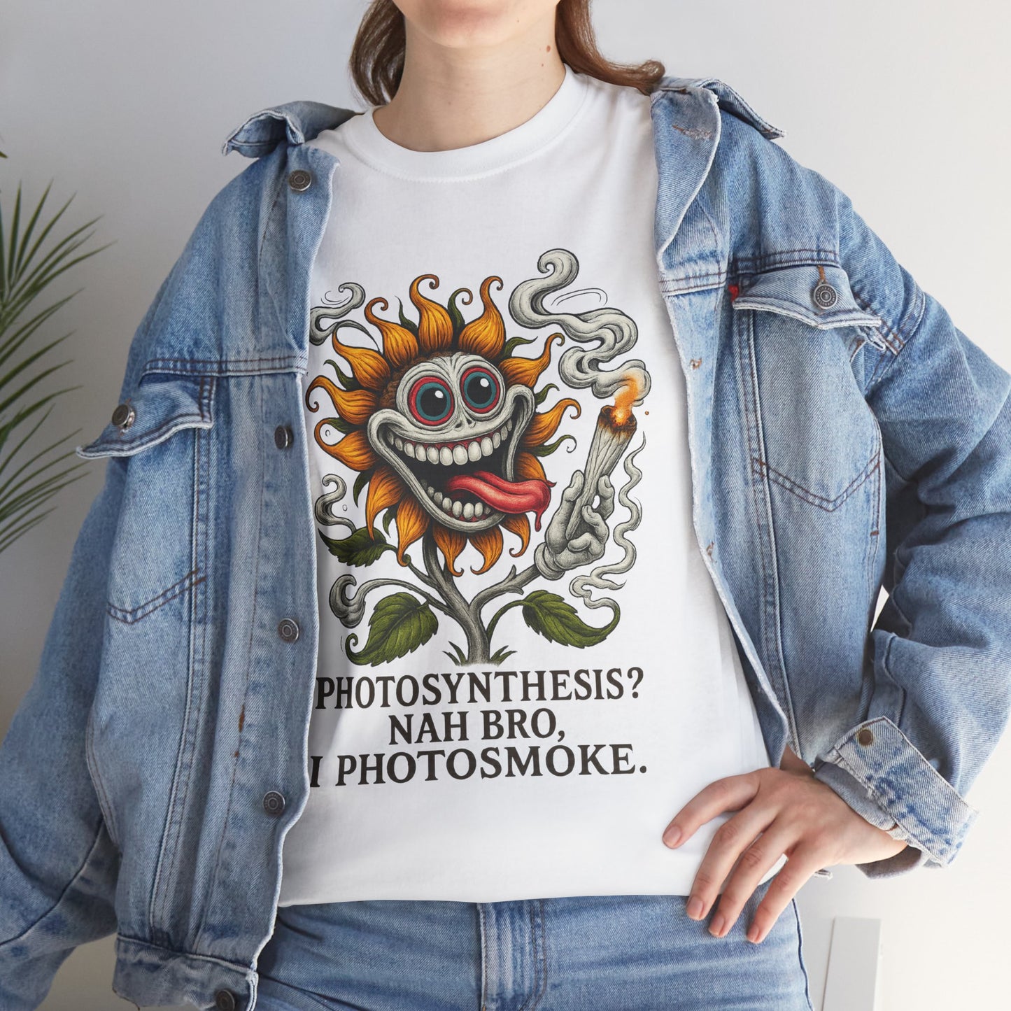 Photosmoke Sunflower – “I Photosmoke” Funny Stoner Plant T-Shirt