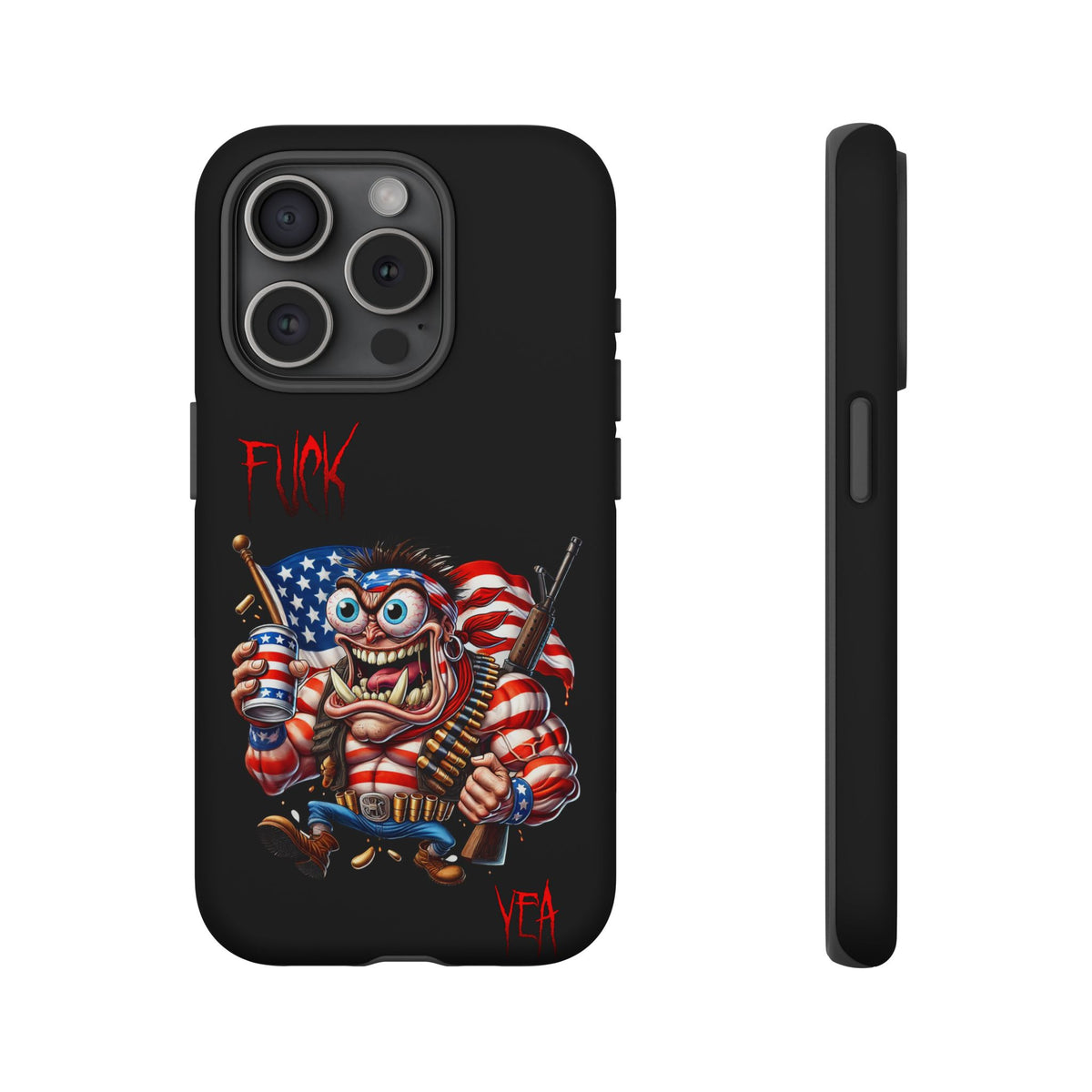 Patriotic Madman Phone Case — 'Funk Yea' USA Flag Tough Case