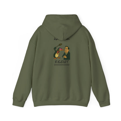 We Will Resist Angry Penguin Hoodie