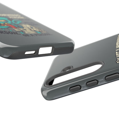 Funny Zombie Phone Case — "I'm Not a Morning Person" Graphic Tough Case