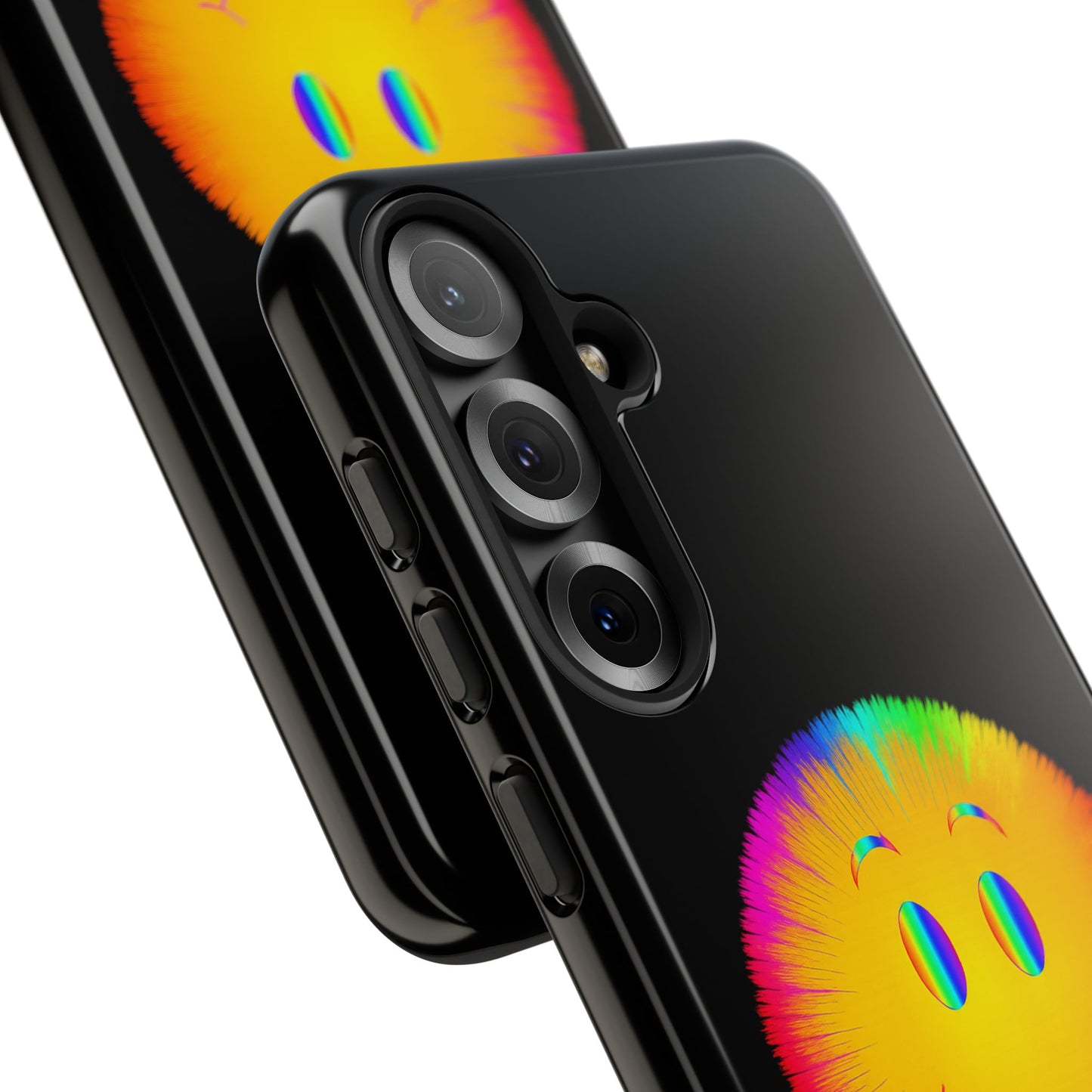 Phone Case — 'Dead Inside, But the Visuals Are Amazing' Rainbow Smiley