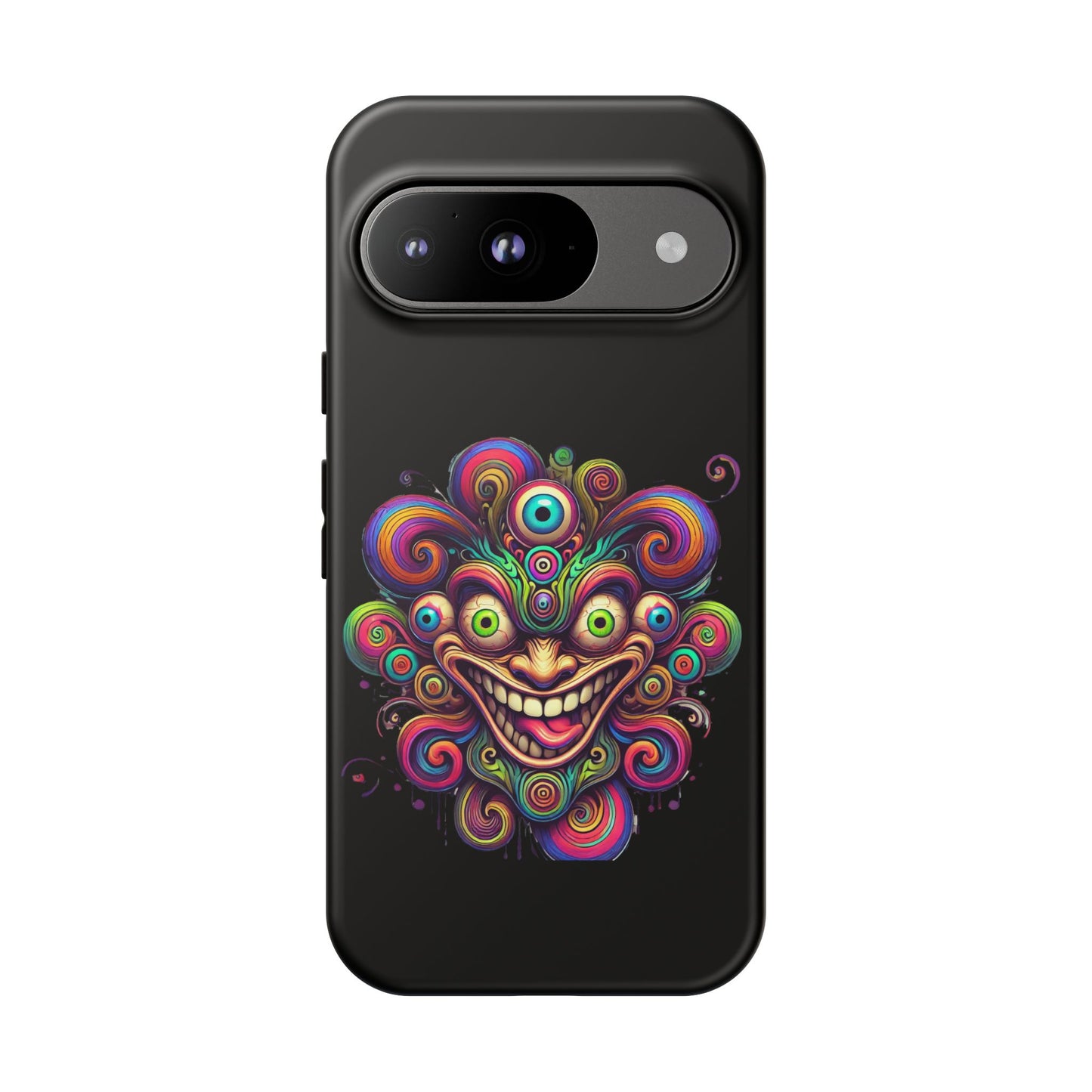 Psychedelic Jester Phone Case — Colorful Creepy Clown Tough Case