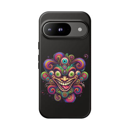 Psychedelic Jester Phone Case — Colorful Creepy Clown Tough Case