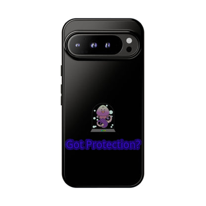 Phone Case — 'Got Protection?' Cute Purple Alien Anti-Shock Protective Cover