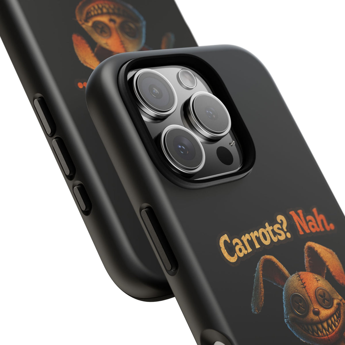 Phone Case — Creepy Bunny "Carrots? Nah. I crave screams." Halloween Horror Design