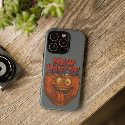 Phone Case — 'New Hairte' Funny Grinning Tongue-Out Monster Design
