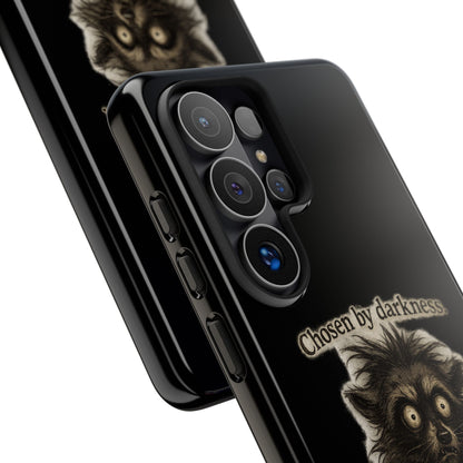Phone Case - "Chosen by Darkness (Or Maybe Just Rabies)" Cute Creepy Retro Creature Protective Case