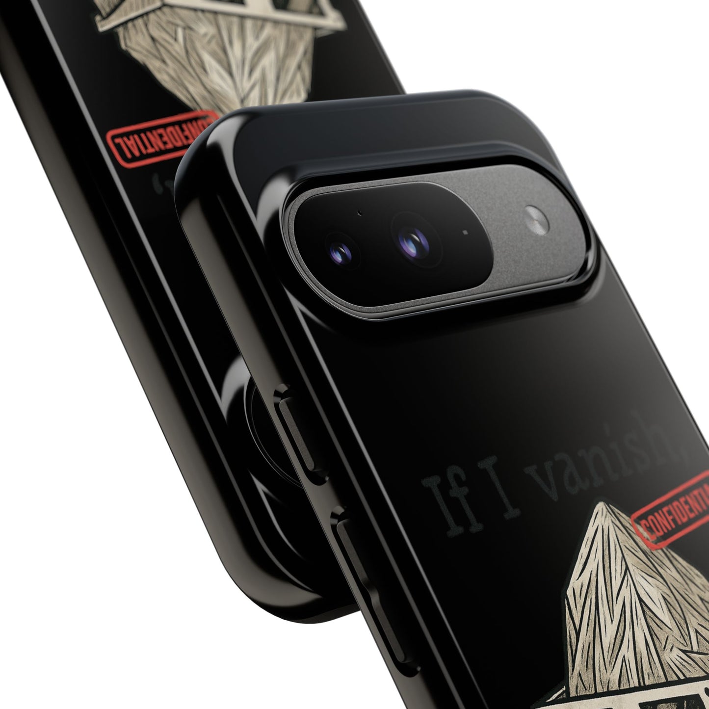 Conspiracy Tin-Foil Hat Phone Case — If I Vanish, Tell the Pigeons I Knew (Confidential)