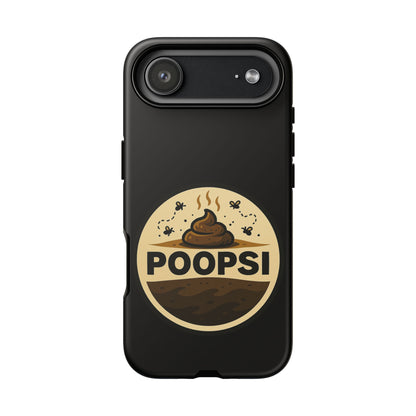 Phone Case — 'POOPSI' Funny Poop Logo Protective Cover