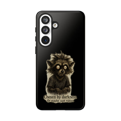 Phone Case — "Chosen by Darkness (Or Maybe Just Rabies)" Cute Creepy Lemur Design