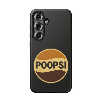 Poopsi Retro Logo Phone Case — Funny Vintage Soda-Inspired iPhone Cover
