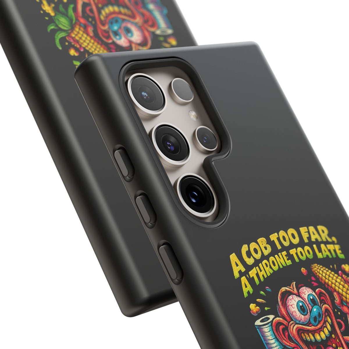 Phone Case — "A Cob Too Far" Popcorn Horror Design