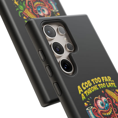 Phone Case — "A Cob Too Far" Popcorn Horror Design