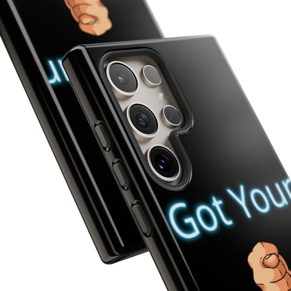 Got Your Nose Phone Case — Funny Neon Fist Design