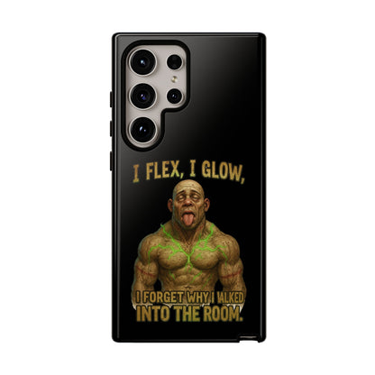 Phone Case — I Flex, I Glow Funny Muscular Guy Phone Cover