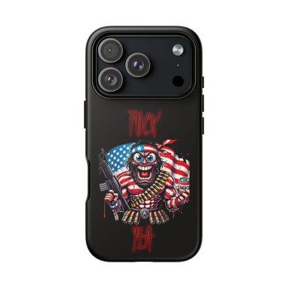 Phone Case — American Flag Skull Soldier Design (Tough Cases)