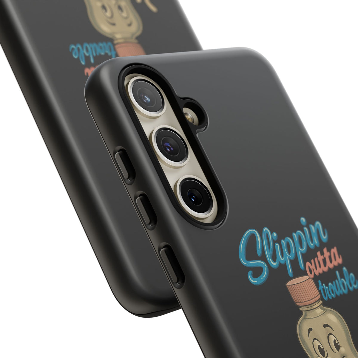 Phone Case — Retro 'Slippin Outta Trouble' Baby Bottle Design