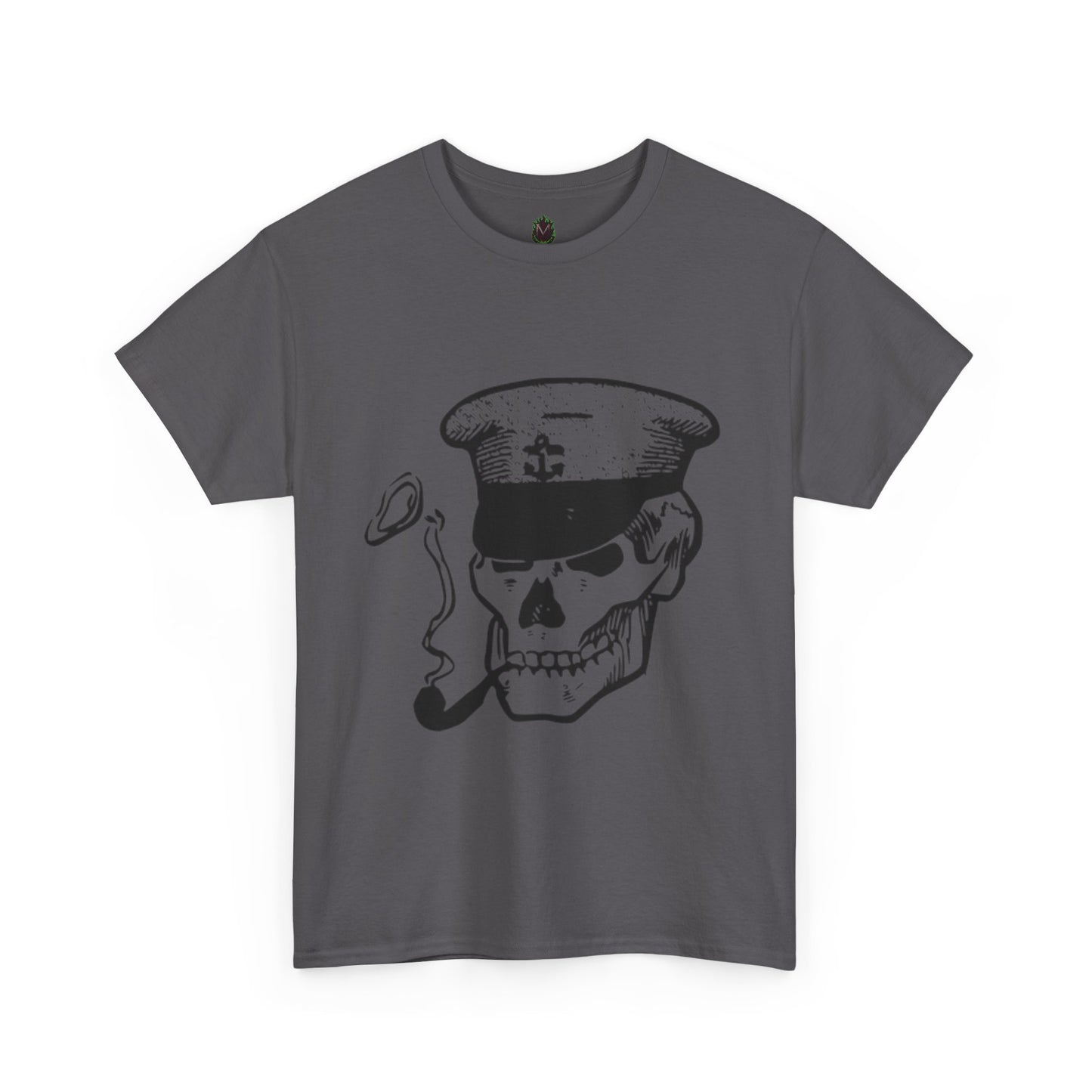 Dead Admiral Skull – Smoking Sailor Skeleton Tee