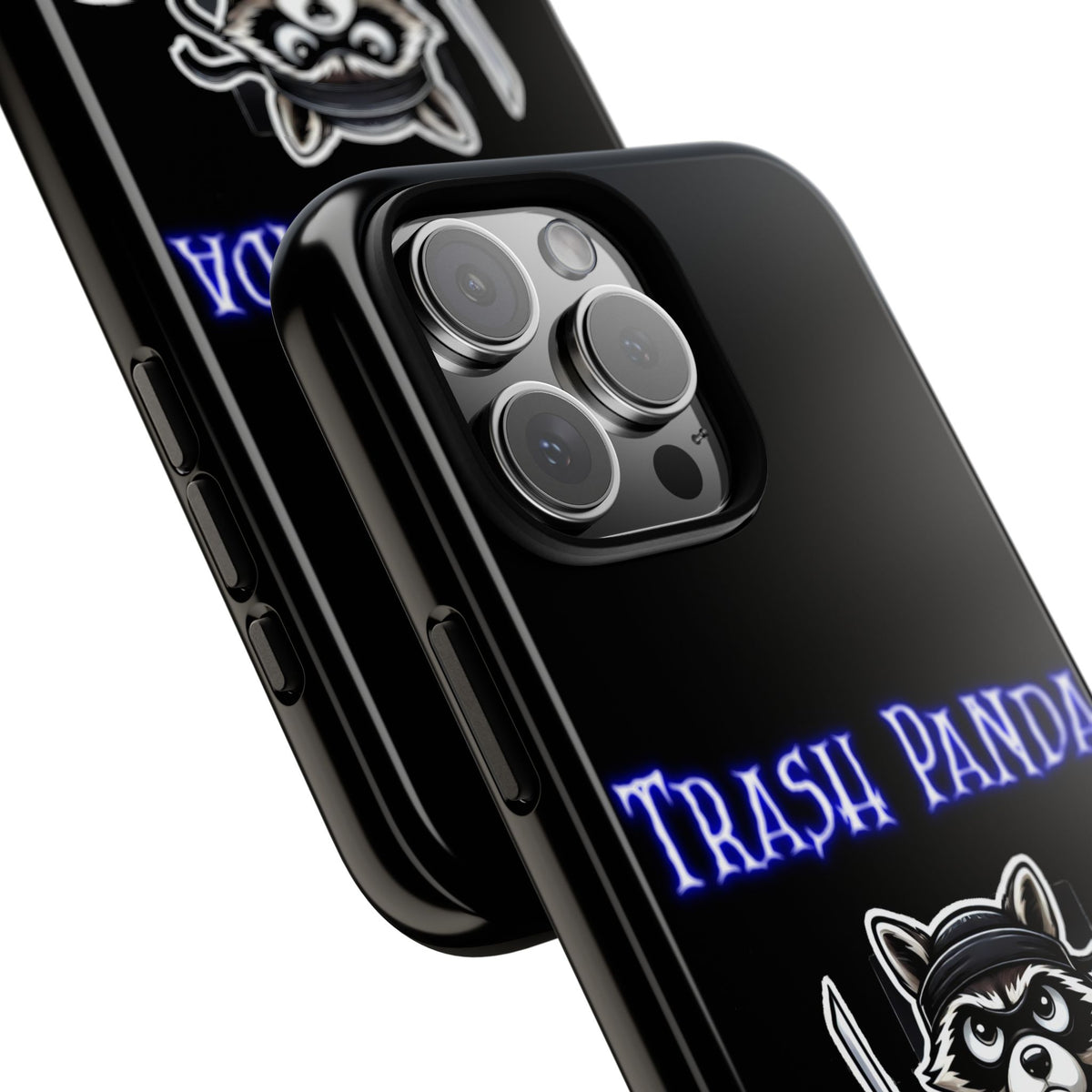 Trash Panda Ninja Phone Case — Cute Raccoon Warrior Protective Case