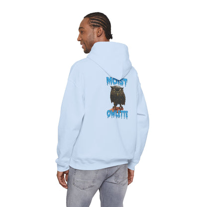 Owl Graphic Hoodie – “Must Owelette” Retro Drip Design
