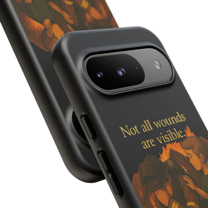 Phone Case — “Not All Wounds Are Visible” Firefighter PTSD Support Design