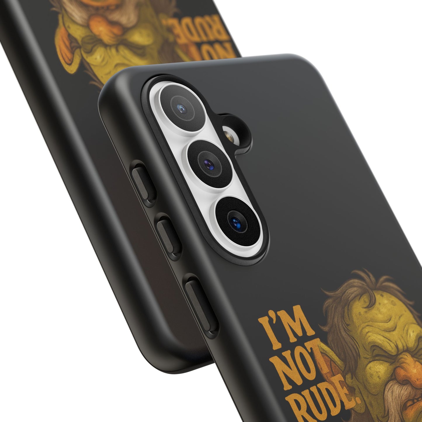 Phone Case — "I'm Not Rude, You're Just Exhausting" Grumpy Goblin Protective Cover