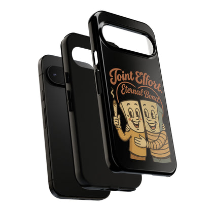 Phone Case — "Joint Effort Eternal Bond" Retro Cannabis Matchstick Design