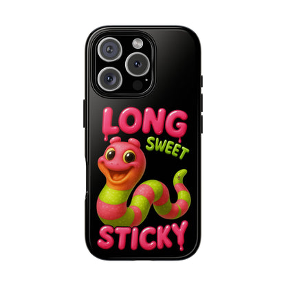 Phone Case — "Long Sweet Sticky" Cute Candy Snake Protective Case