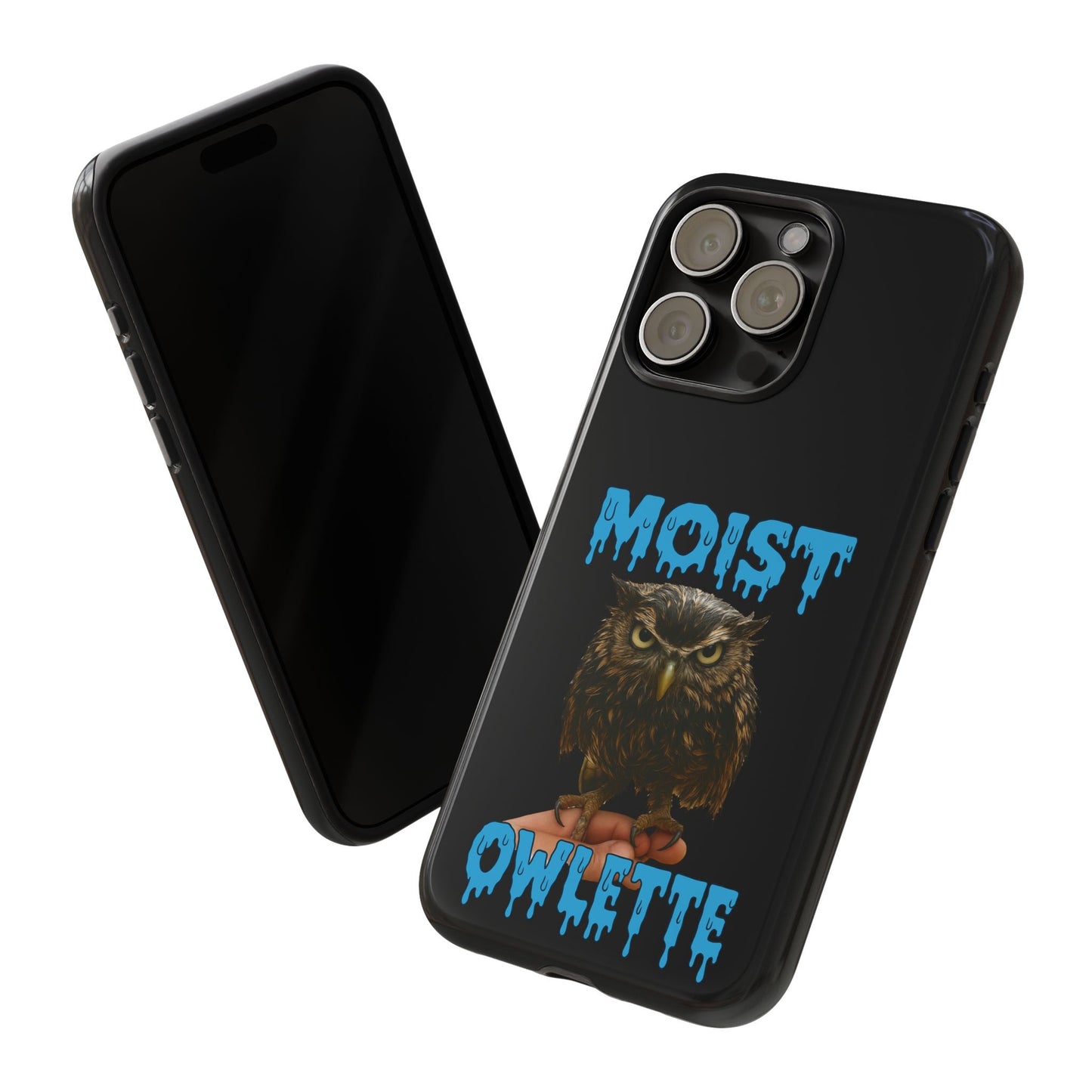 Moist Owlette Phone Case — Funny Owl Graphic Protective Case