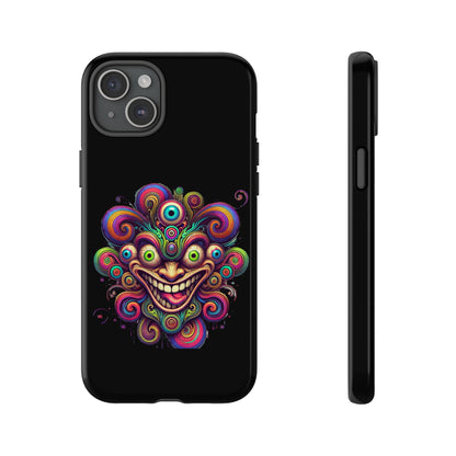 Psychedelic Jester Phone Case — Colorful Creepy Clown Tough Case