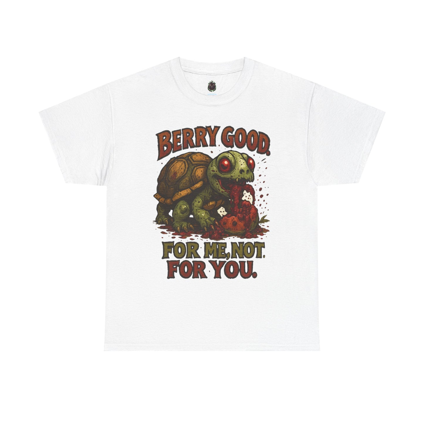 Berry Good Turtle T-Shirt | Cute Snack Stealing Turtle, Retro Graphic