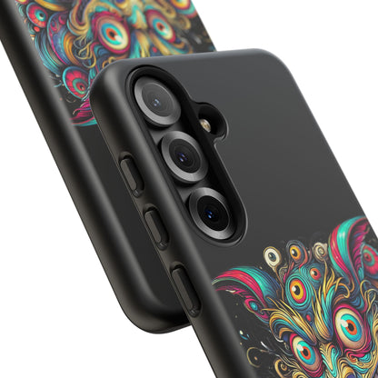 Psychedelic Mischief Phone Case — Colorful Grinning Monster Design