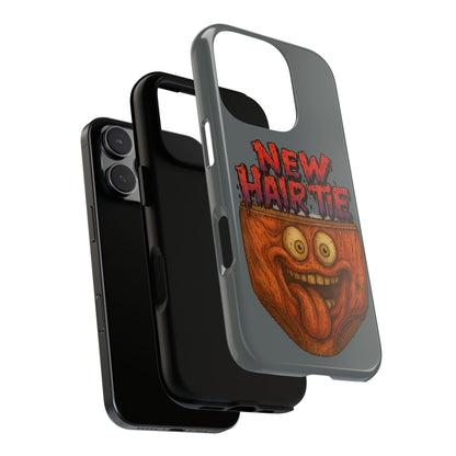 Phone Case — 'New Hairte' Funny Grinning Tongue-Out Monster Design