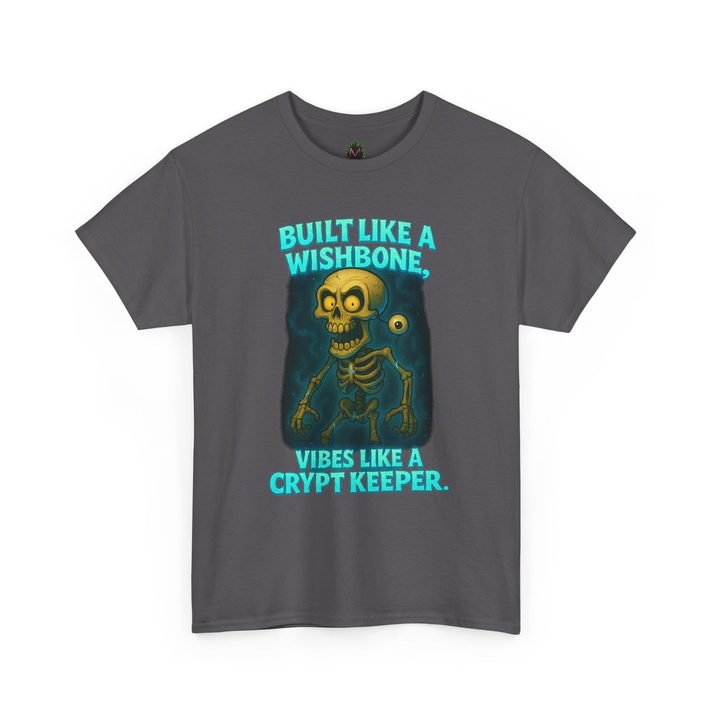 Built Like a Wishbone Skeleton Tee | Creepy Keeper Graphic Shirt