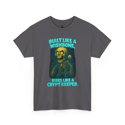 Built Like a Wishbone Skeleton Tee | Creepy Keeper Graphic Shirt