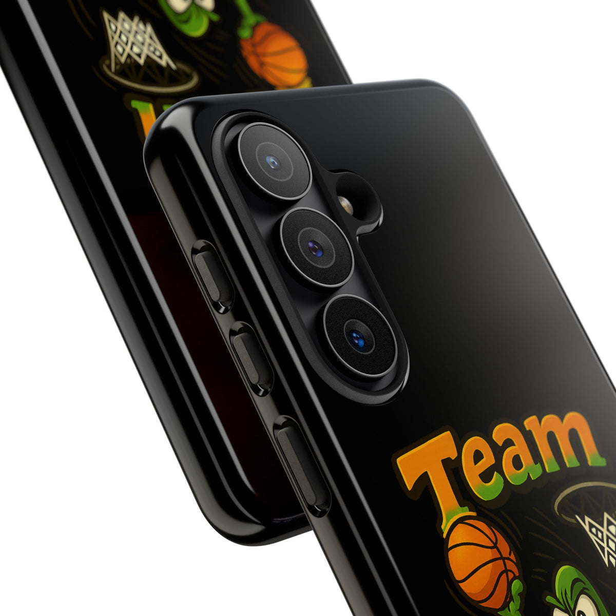 Team Player Basketball Phone Case — Cute Cartoon Pickle Dunk Phone Cover