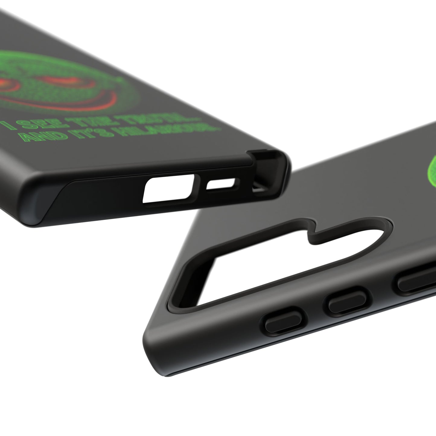 Phone Case — Green Smiley 'I See The Truth... And It's Hilarious' Protective Cover