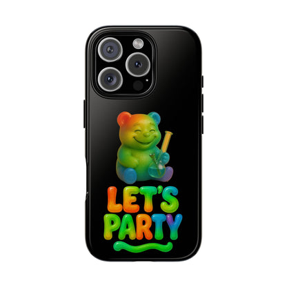 Let's Party Rainbow Bear Phone Case