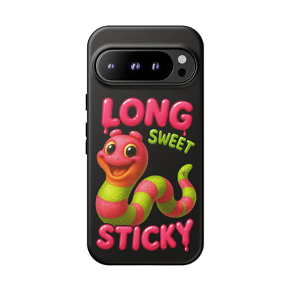 Phone Case — "Long Sweet Sticky" Cute Candy Snake Protective Case