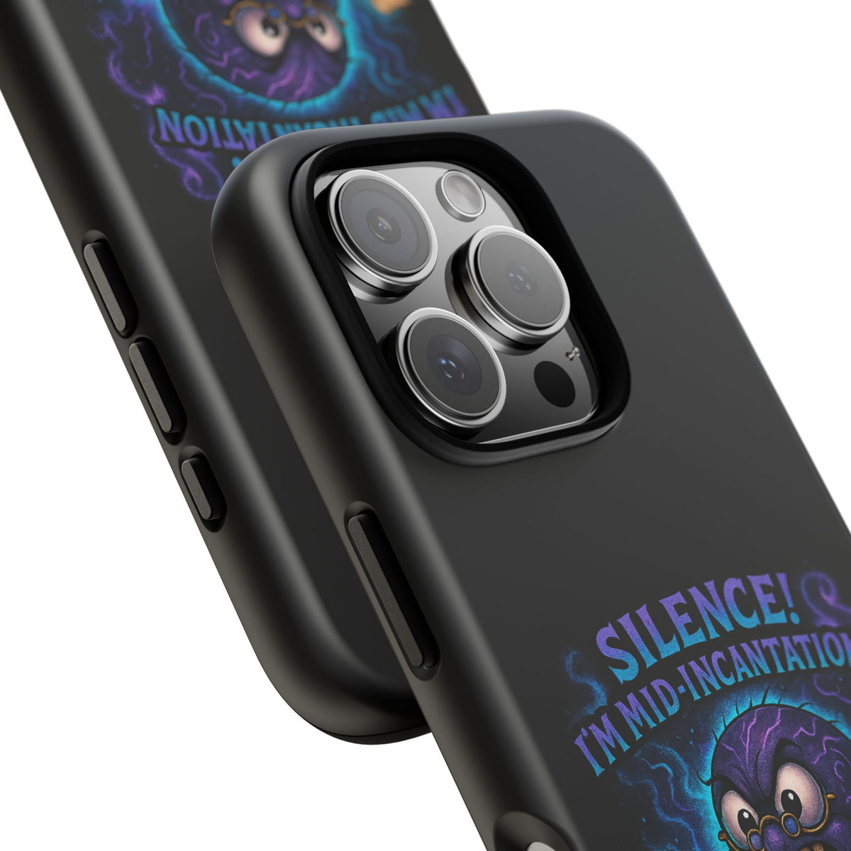 Phone Case — "Silence! I'm Mid-Incantation" Cute Angry Spider Magic Design