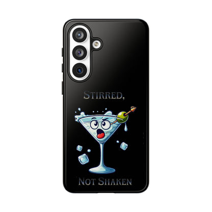 Stirred Not Shaken Phone Case — Funny Martini Cocktail Design