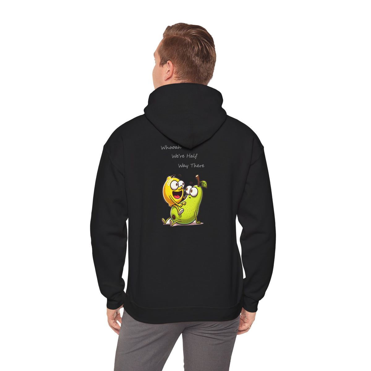 Hoodie - "When We’re Half, We’re There" Cute Mango & Pear Friendship Hoodie
